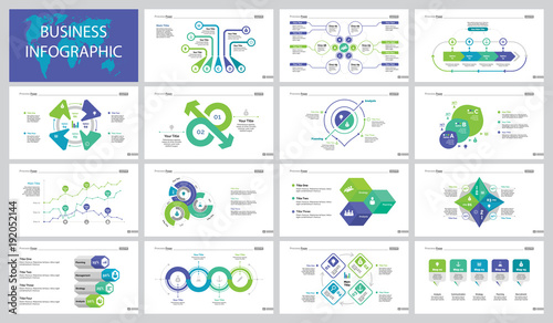 Company Research Slide Templates Set