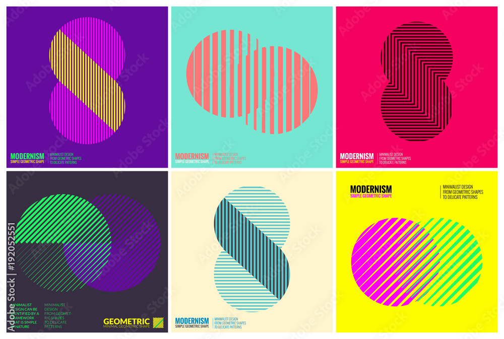Simplicity Geometric Design Set Clean Lines and Forms Simplicity Geometric Design Set Clean Lines and Forms
