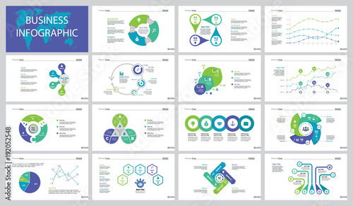 Fifteen Business Plan Slide Templates Set