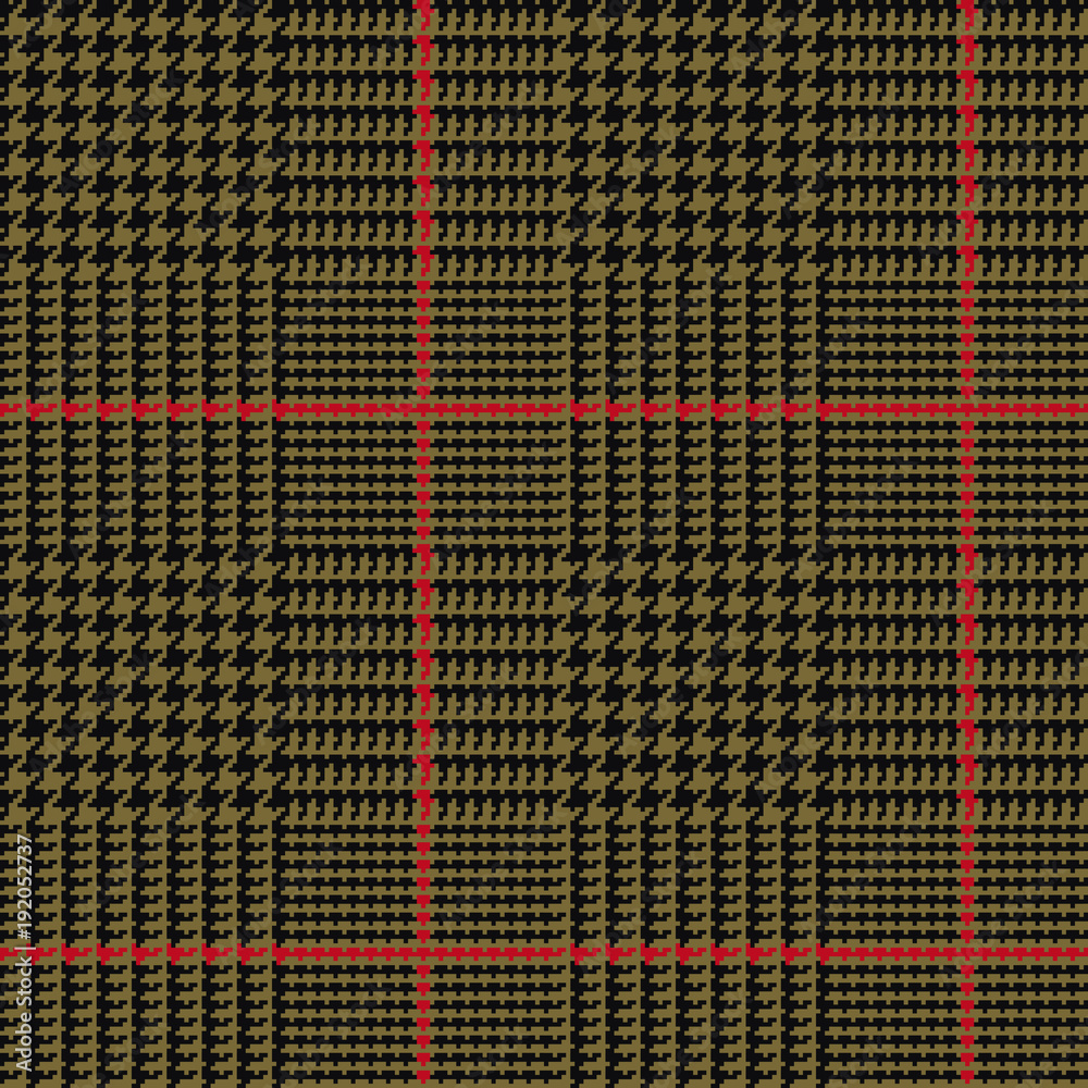 Glen plaid houndstooth pattern Royalty Free Vector Image