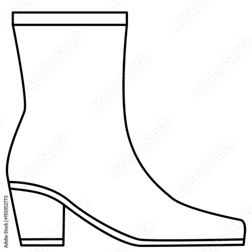 Boot shoe illustration