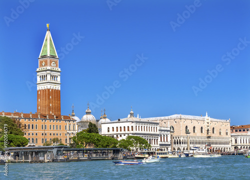 Grand Canal Campanile Doge's Palace Saint Mark's Square Campanile Venice Italy