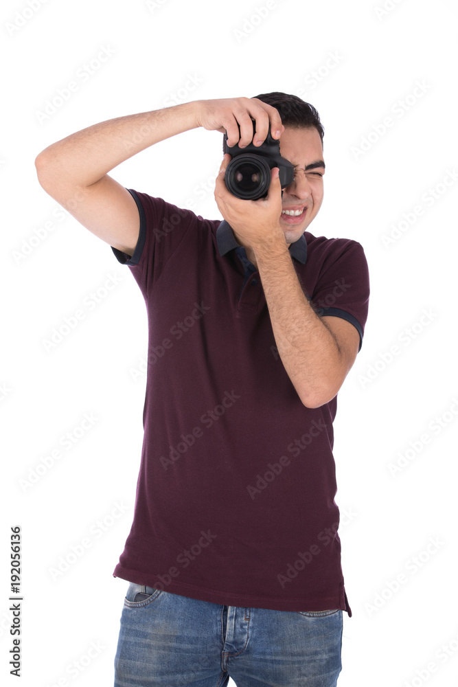 a young man taking a shoot a young man taking a shoot