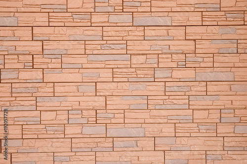 Brick texture. Red middle block. Space for text, large space
