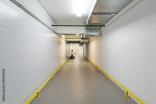 A corridor in the warehouse office