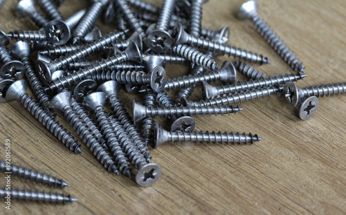 Pile of iron crosshead nails