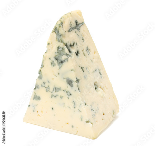 blue cheese isolated on white background