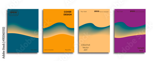 Creative colored cover. Cover design.