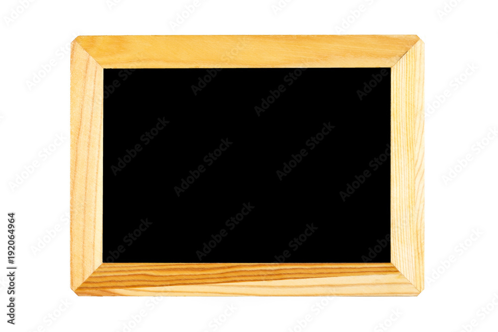 Blank chalkboard with wooden frame isolated on white background. can add your own text on space. Blank chalkboard with wooden frame isolated on white background. can add your own text on space.