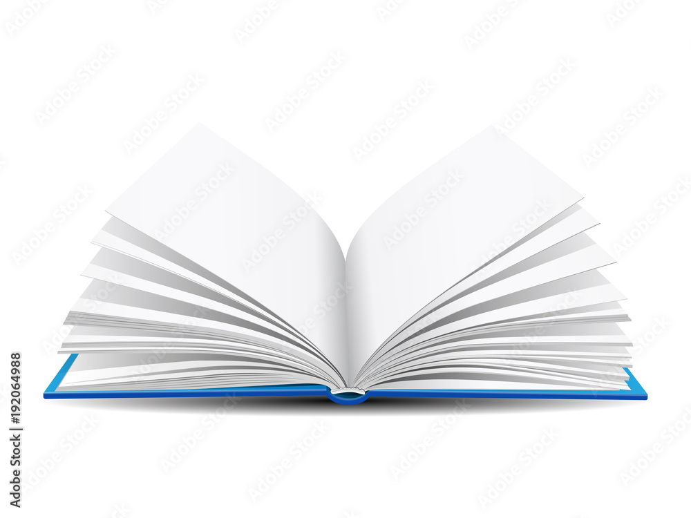 open book on white background open book on white background