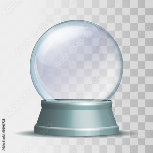 Empty snow globe.