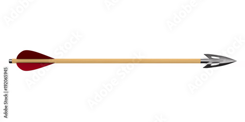 Arrow on white background. Isolated 3D illustration