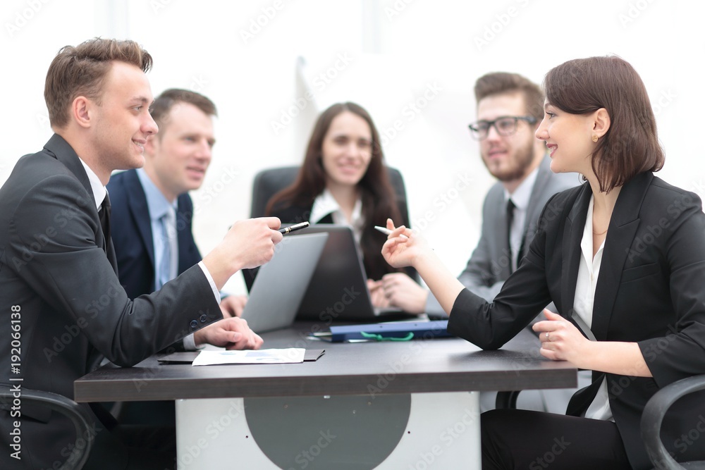 business team holds a brainstorm business team holds a brainstorm