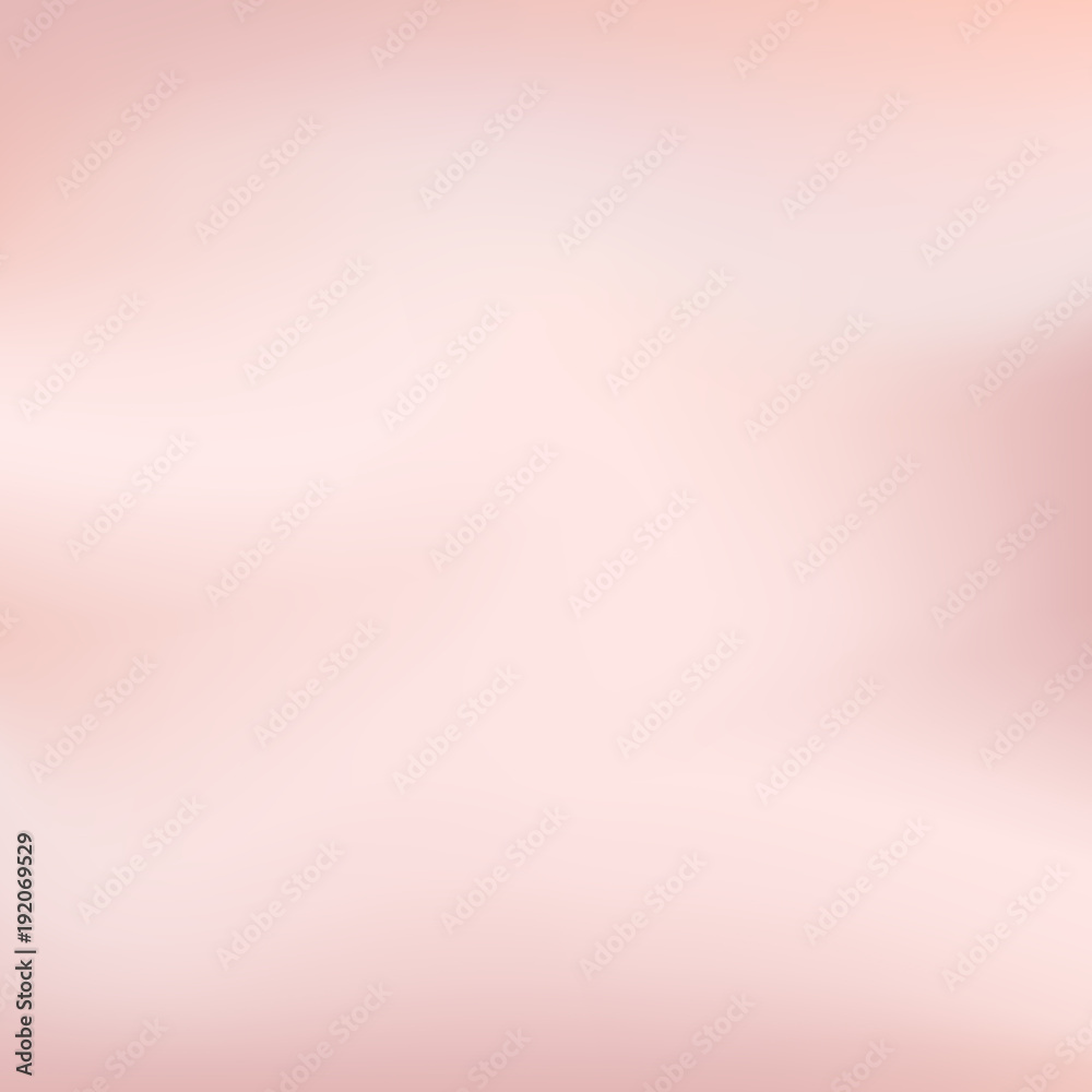 Vector Rose Gold blurred gradient style background. Abstract smooth colorful illustration, social media wallpaper