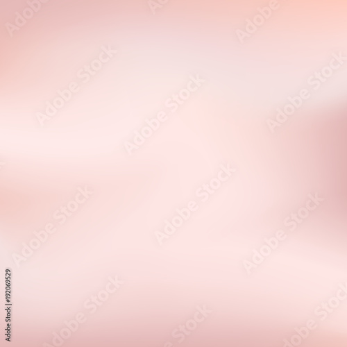 Vector Rose Gold blurred gradient style background. Abstract smooth colorful illustration, social media wallpaper