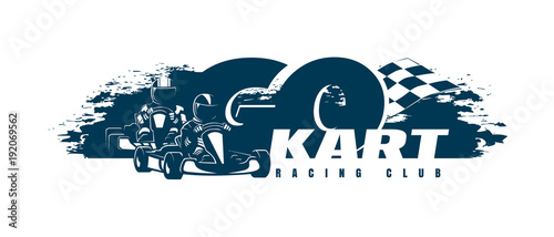 Go-Kart. Racing Club Poster Template photo