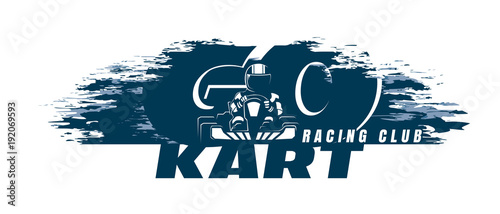 Go-Kart. Racing Club Poster Template