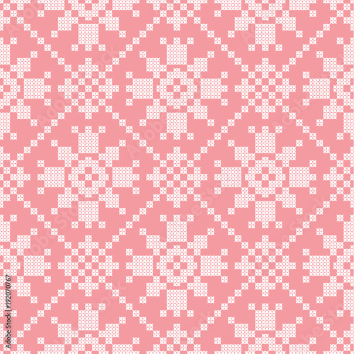 seamless embroidered national ornament vector