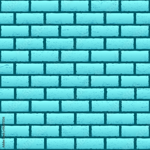 blue azure brick texture background