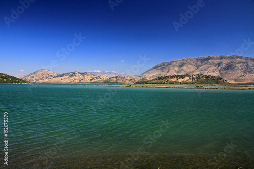 Lake Butrint, salt lagoon close to Saranda, Albania