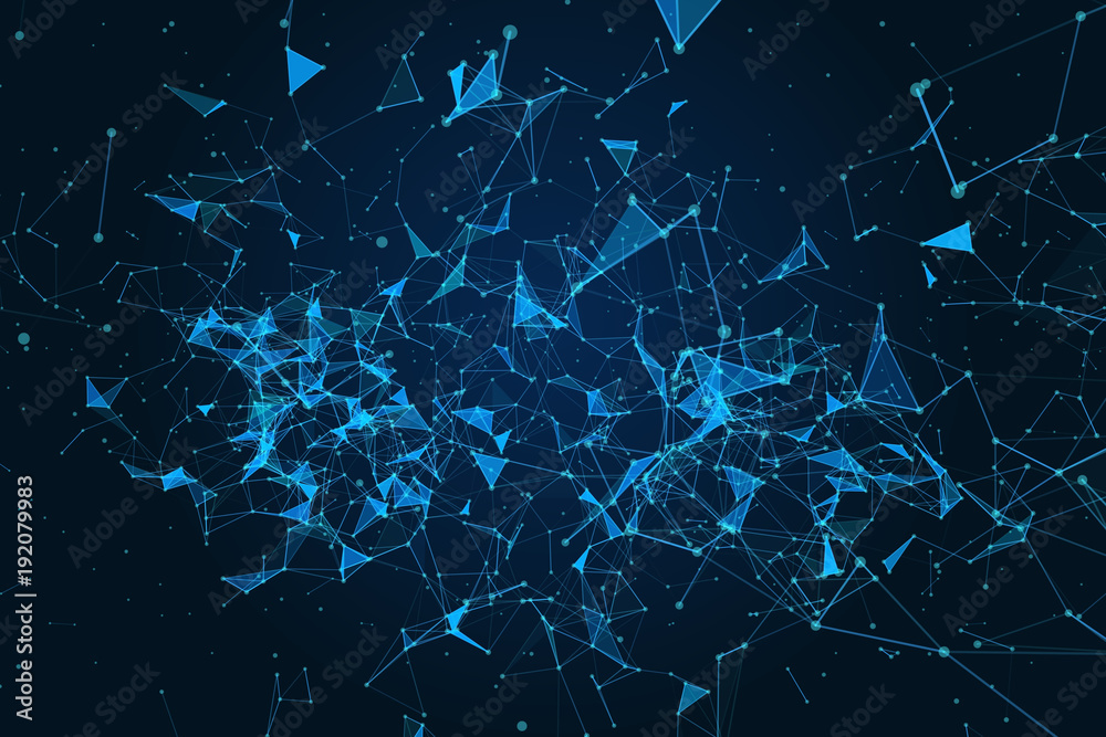 abstract polygonal space with dot and line connection for use as technology or science background abstract polygonal space with dot and line connection for use as technology or science background