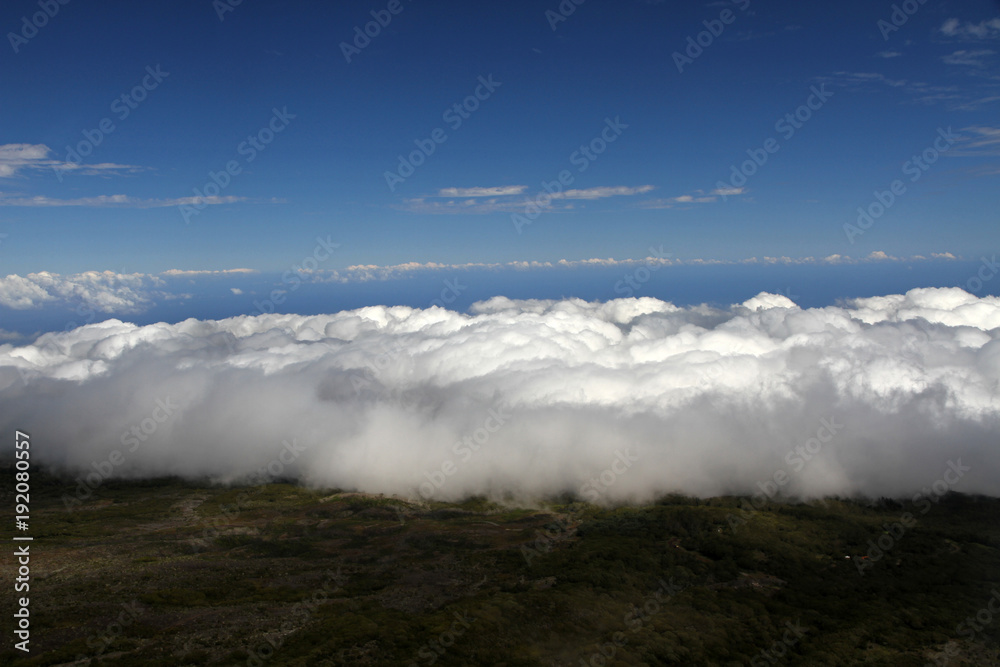 Reunion Island, air photograph