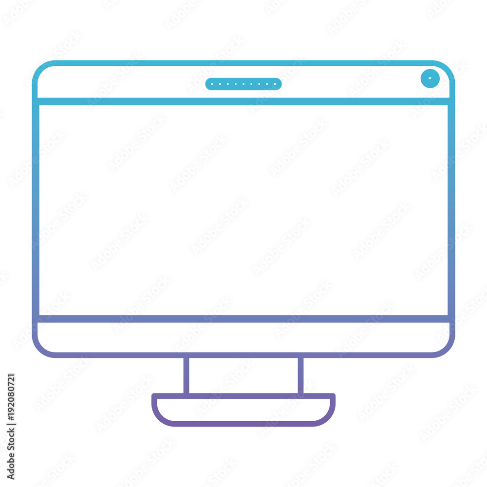 monitor computer isolated icon vector illustration design
