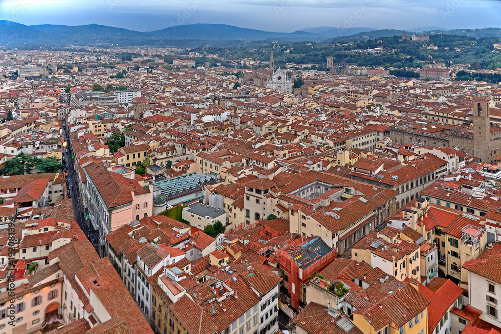 Florenz aus der Vogelperspektive