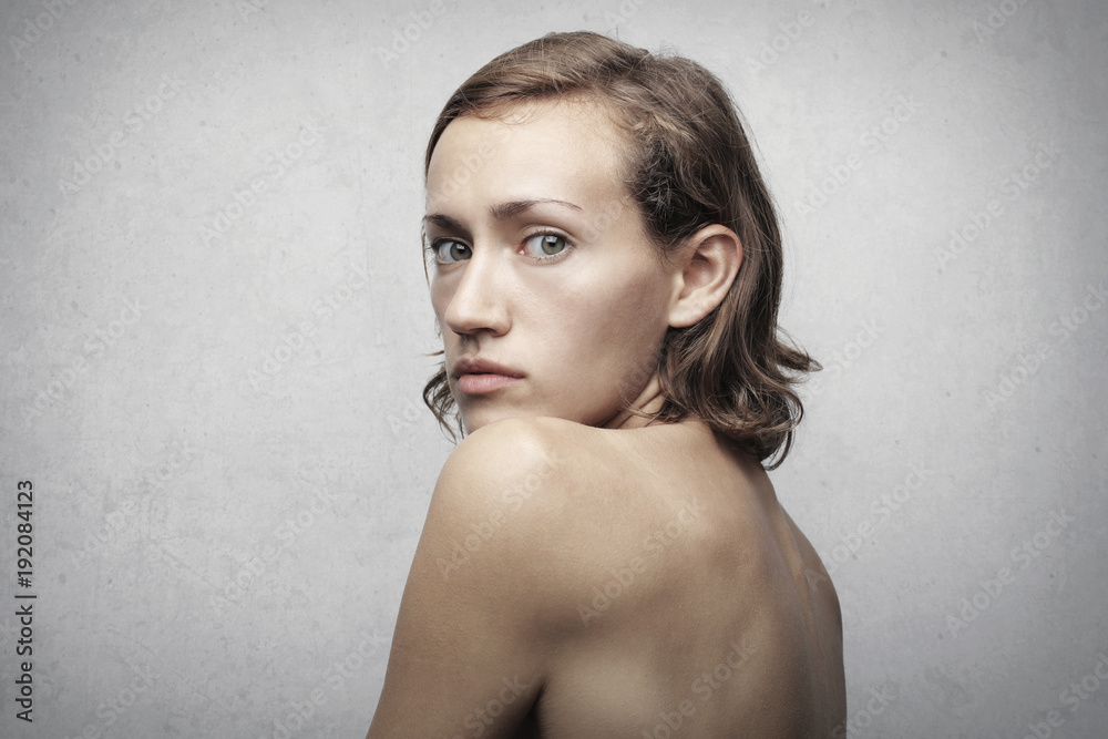 Naked beauty with green eyes Naked beauty with green eyes
