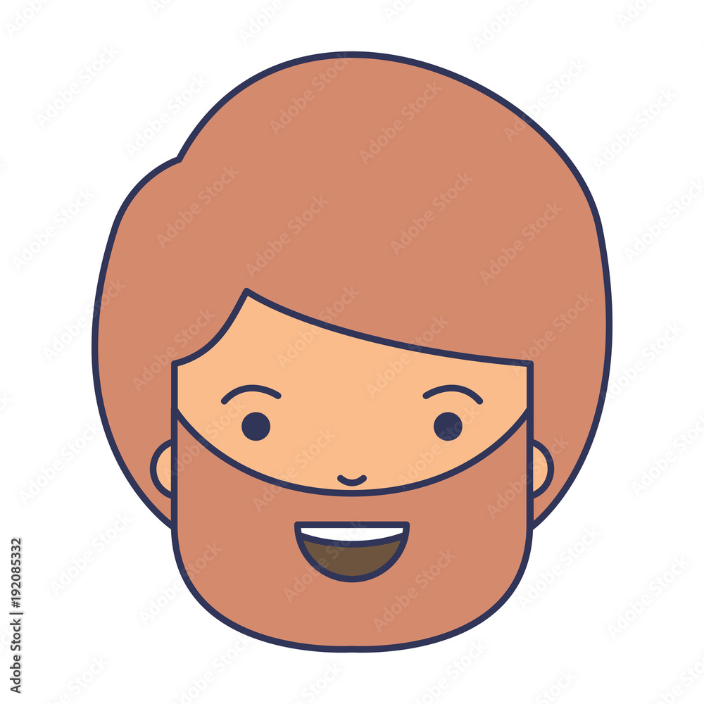 young man with beard head avatar character vector illustration design young man with beard head avatar character vector illustration design