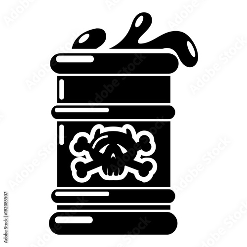 Barrel icon, simple style