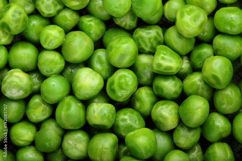 Fresh green peas background texture top view.Full depth focus. Fresh green peas background texture top view.Full depth focus.