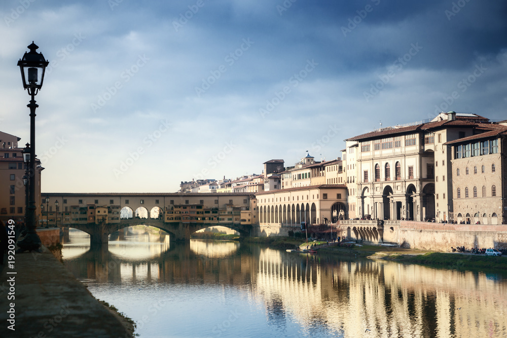 Fototapeta premium View of Ponte Vecchio. Florence, Italy