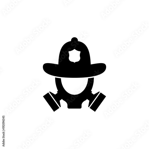 fire helmet and gas mask icon. Element of firefighter shop for advertising signs, mobile concept and web app. Icon for website design and development, app development. Premium icon photo