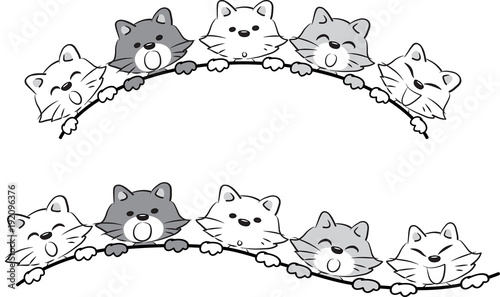 vector cartoon cat background