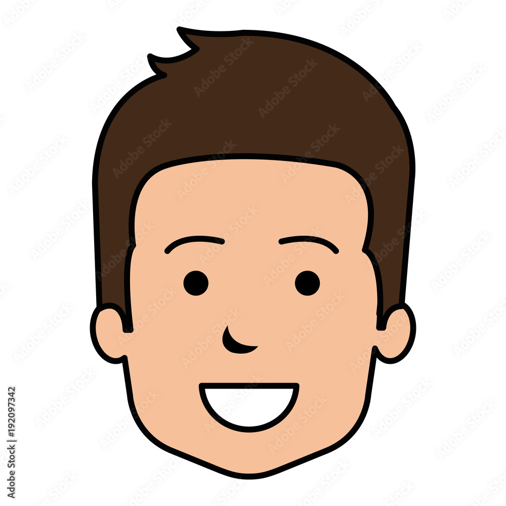 young man head avatar character vector illustration design young man head avatar character vector illustration design