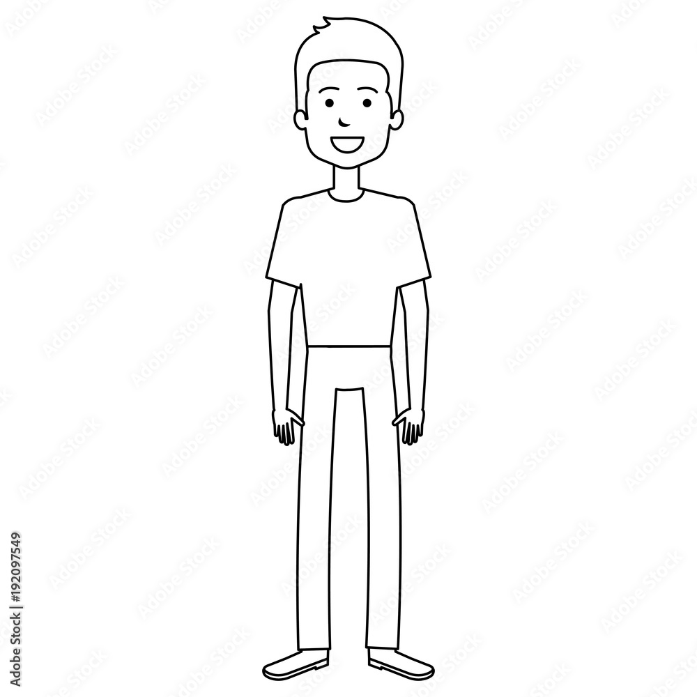 young man avatar character vector illustration design young man avatar character vector illustration design