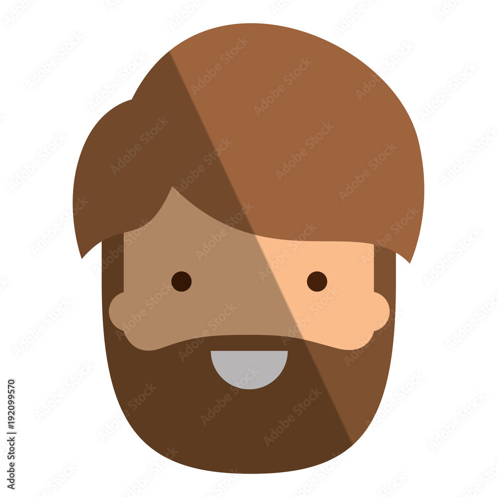 young man with beard head avatar character vector illustration design young man with beard head avatar character vector illustration design