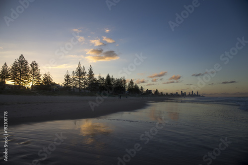 City of Gold Coast at Sunset © GEOLEE