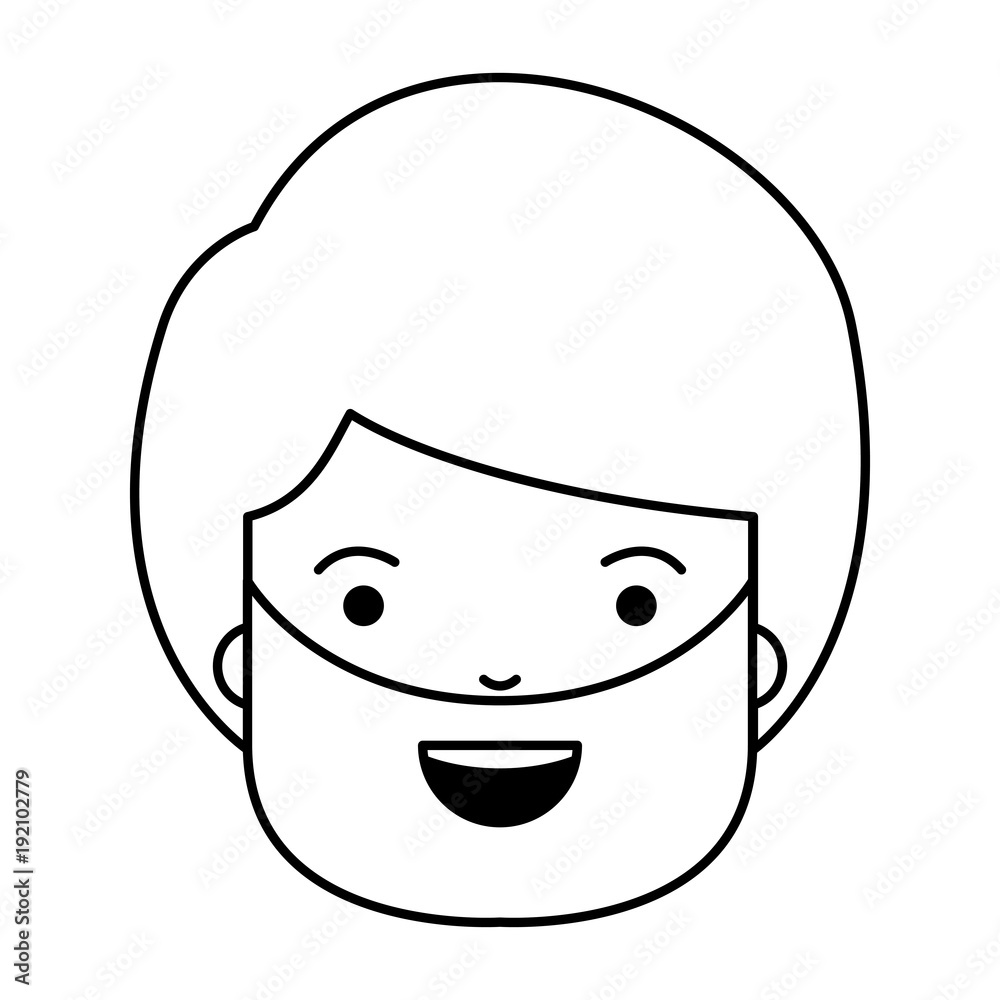 young man with beard head avatar character vector illustration design young man with beard head avatar character vector illustration design
