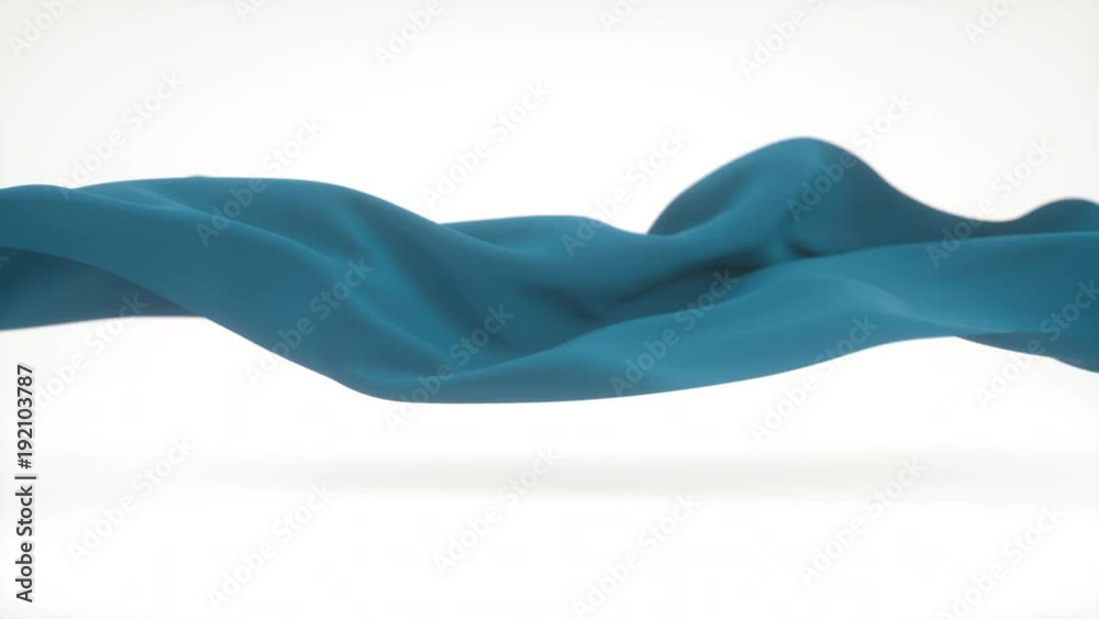 Abstract animation of flowing cloth. 4K UHD.