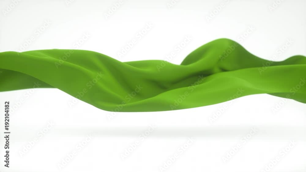 Abstract animation of flowing cloth. 4K UHD.