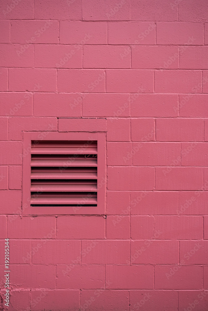 pink brick wall with window background