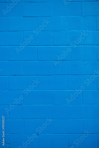 blue brick wall texture background © Yi