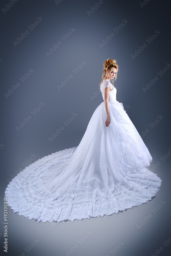 Fototapeta premium luxurious wedding dress