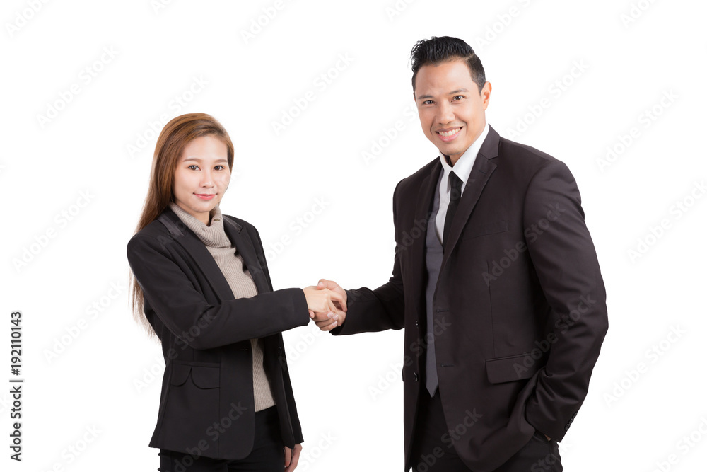 Business people holding hand for business concept on isolated background. Business people holding hand for business concept on isolated background.