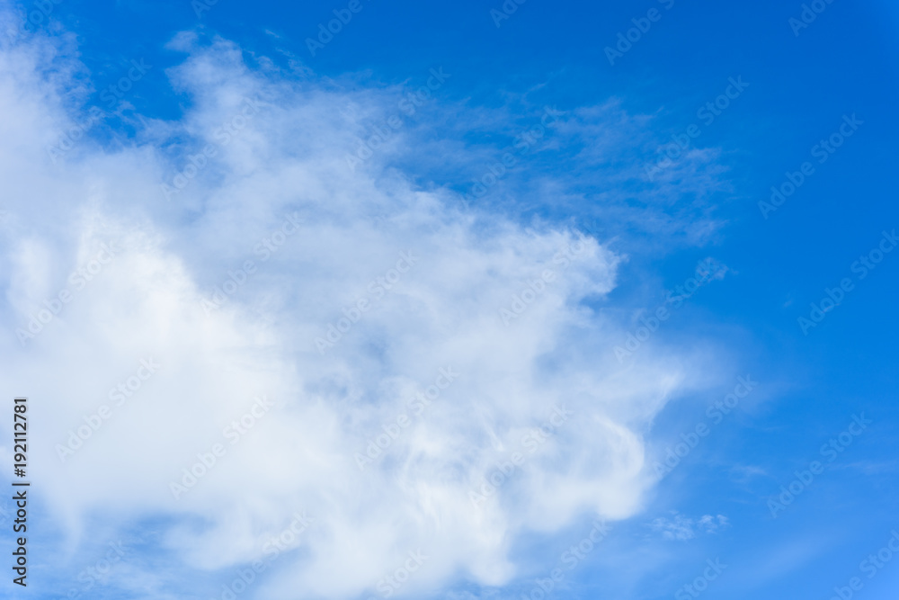 Beautiful cirrus clouds against the blue sky Beautiful cirrus clouds against the blue sky
