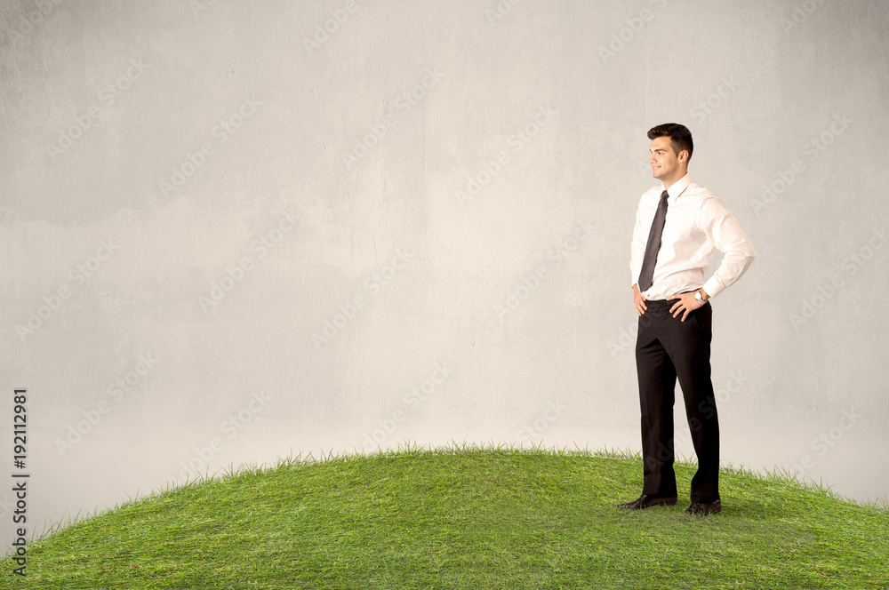 man standing in front of city landscape man standing in front of city landscape