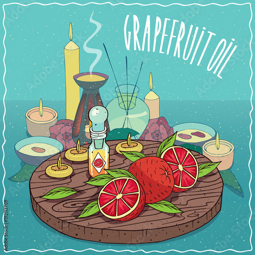 Grapefruit oil used for aromatherapy