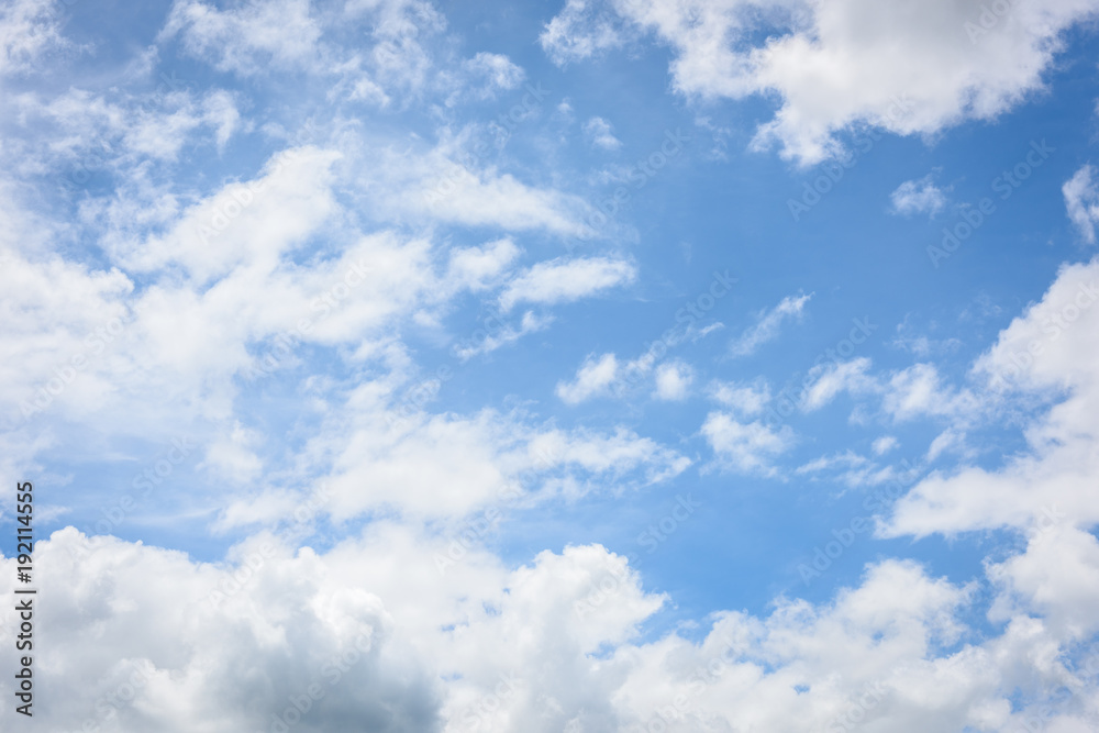 Beautiful cirrus clouds against the blue sky Beautiful cirrus clouds against the blue sky